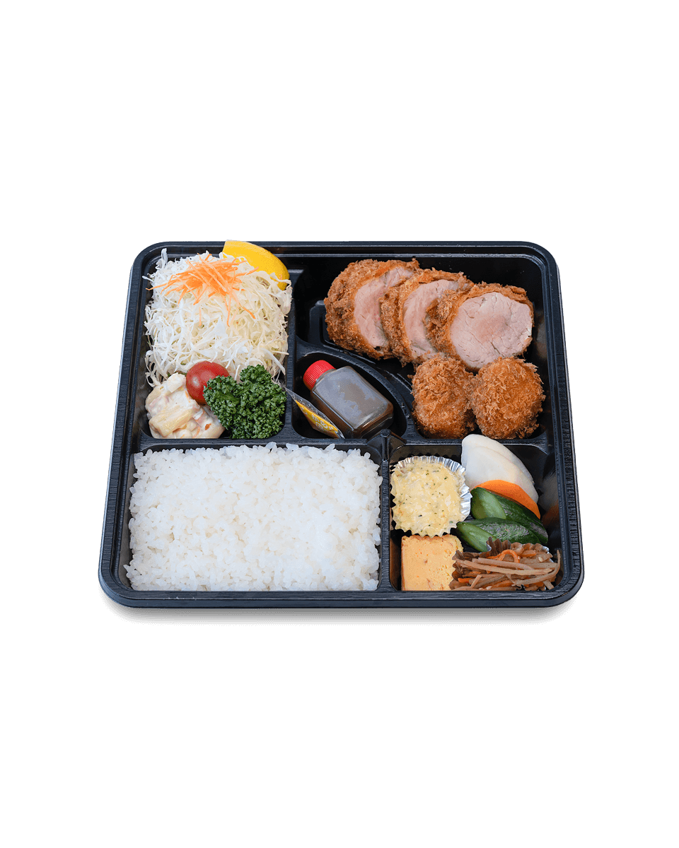 ヒレかつ・ホタテフライ弁当